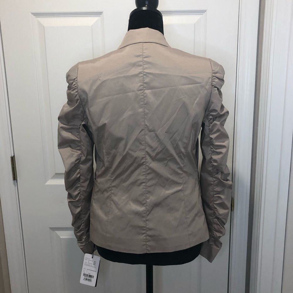 NWT Girdear tan taupe button front blazer jacket - Picture 11 of 12